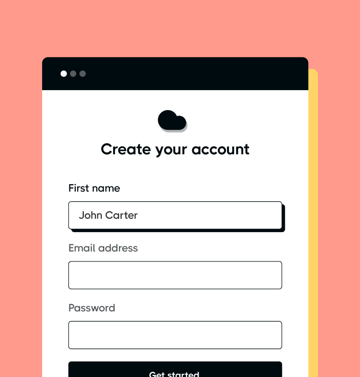 Create Your Account - Startech X Webflow Template